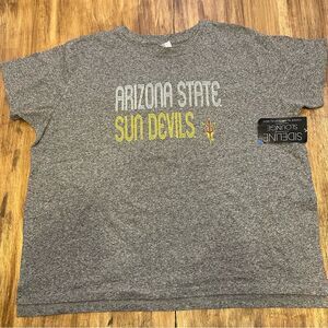 Arizona State Sun Devils Grey Shirt - Peppy Ladies Knit - Size Large NWT
